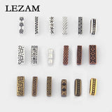20pcs Flat Slider Beads Spacer for Flat Leather Cord Jewelry Accessories