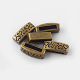 20pcs Flat Slider Beads Spacer for Flat Leather Cord Jewelry Accessories