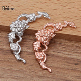 BoYuTe 100Pcs 40MM Stamping Metal Flower Base Hand Brass DIY Jewelry Findings