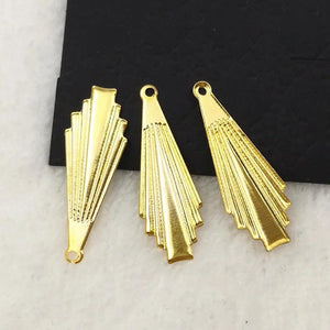 100 PCS Antique Bronze Filigree Flowers Slice Charms Base Jewelry DIY