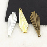 100 PCS Antique Bronze Filigree Flowers Slice Charms Base Jewelry DIY