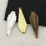 100 PCS Antique Bronze Filigree Flowers Slice Charms Base Jewelry DIY
