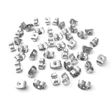 200pcs Earring Back Stud Settings Butterfly Stopper Cap Earplug
