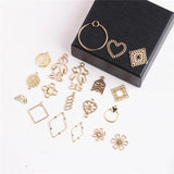 DIY Alloy Geometric Love Earring Hand Chain Pendant