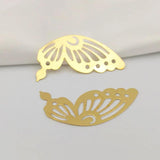 50 PCS 17*41mm Metal Filigree Flowers Slice Bow Charms base Setting