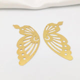 50 PCS 17*41mm Metal Filigree Flowers Slice Bow Charms base Setting