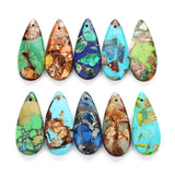 Natural Stone Water Drop Pendant Earring For Jewelry Making