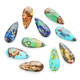Natural Stone Water Drop Pendant Earring For Jewelry Making
