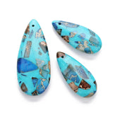 Natural Stone Water Drop Pendant Earring For Jewelry Making