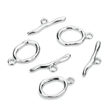 5PCs 302 Stainless Steel Oval Clasp Charms for DIY Jewelry Making