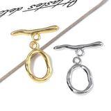 5PCs 302 Stainless Steel Oval Clasp Charms for DIY Jewelry Making
