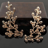 5 PCS KC Plated Leaf Metal Alloy Accessories for DIY Jewelry Making