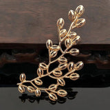 5 PCS KC Plated Leaf Metal Alloy Accessories for DIY Jewelry Making