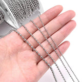 5 yd Stainless Steel Beaded Ball Chains for DIY Necklaces