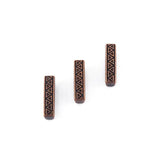 10pcs Antique Copper Geometric Slider Beads for Leather Cord