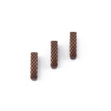 10pcs Antique Copper Geometric Slider Beads for Leather Cord