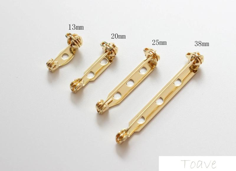 18k Copper Plated Safety Brooch Pin Buckle DIY Hand Accessory Material