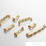 18k Copper Plated Safety Brooch Pin Buckle DIY Hand Accessory Material