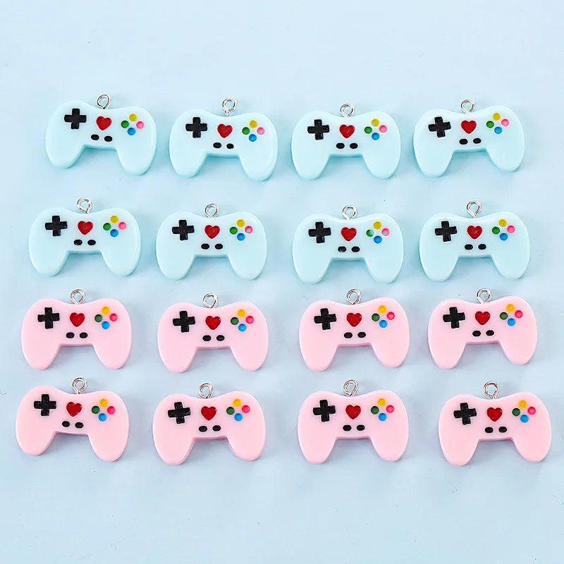 10pcs 3D Gamepad Charms Resin Earrings Pendant DIY Crafts