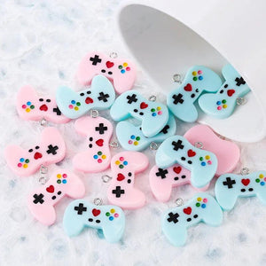 10pcs 3D Gamepad Charms Resin Earrings Pendant DIY Crafts