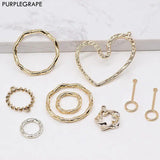 Alloy DIY Earrings Necklace Pendant Jewelry Accessories 10pcs