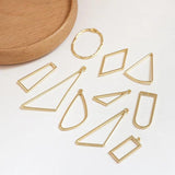 10pcs Irregular Hollow Pendant Charms for DIY Jewelry Making