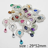 5pcs Alloy Rhinestone Acrylic Pendant DIY Jewelry Decoration Accessories