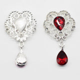 5pcs Alloy Rhinestone Acrylic Pendant DIY Jewelry Decoration Accessories