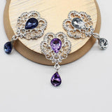5pcs Alloy Rhinestone Acrylic Pendant DIY Jewelry Decoration Accessories