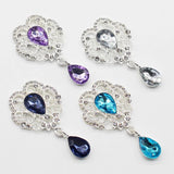 5pcs Alloy Rhinestone Acrylic Pendant DIY Jewelry Decoration Accessories