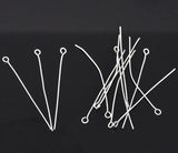 Silver Plated Eye Pins 0.7mm 300PCs DIY Earrings Jewelry