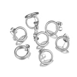 10pcs Stainless Steel Earring Settings Round Earrings Base