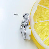 10pcs Flower Crystal Bird Necklace Pendant DIY Rhinestone Jewelry