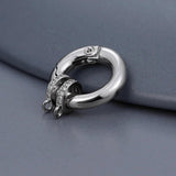 4Color Round Clasps Hooks Micro Pave Zirconia Jewelry Making Supplies