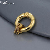 Copper Micro Pave Zirconia Spring Lobster Clasp for Necklace Pendant
