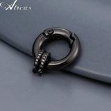 Copper Micro Pave Zirconia Spring Lobster Clasp for Necklace Pendant