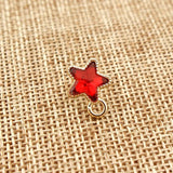10pcs Small Star Earring Findings One Hole DIY Dangle Drop Tassel Earring AC421