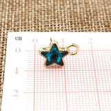 10pcs Small Star Earring Findings One Hole DIY Dangle Drop Tassel Earring AC421
