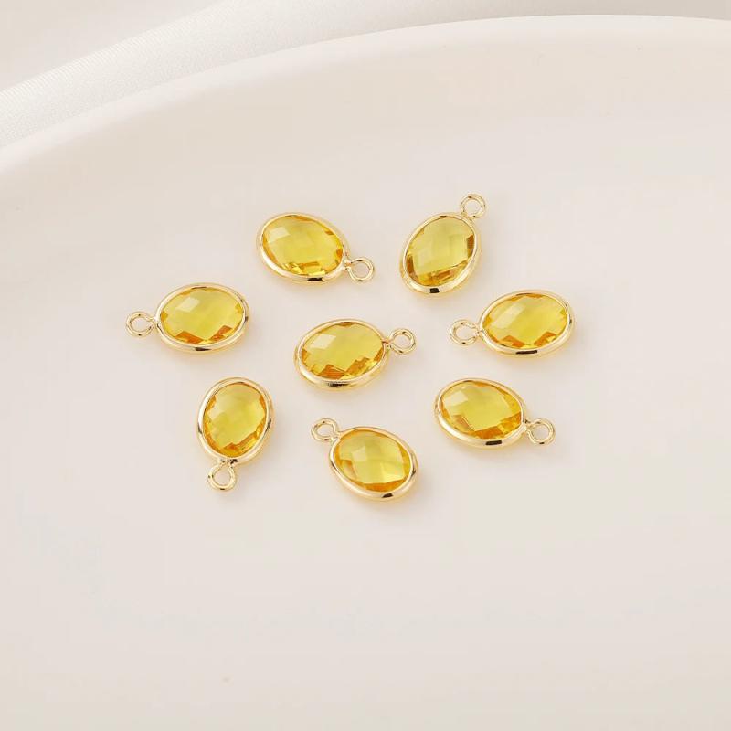 10pcs/lot Copper Metal Glass Jewelry Accessories