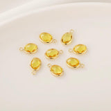 10pcs/lot Copper Metal Glass Jewelry Accessories
