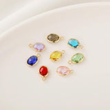 10pcs/lot Copper Metal Glass Jewelry Accessories