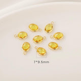 10pcs/lot Copper Metal Glass Jewelry Accessories