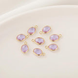 10pcs/lot Copper Metal Glass Jewelry Accessories