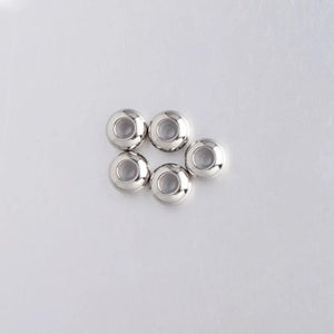 30Pcs Stainless Steel Rubber Ring Beads DIY Bracelet Jewelry Acc