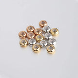 30Pcs Stainless Steel Rubber Ring Beads DIY Bracelet Jewelry Acc