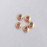 30Pcs Stainless Steel Rubber Ring Beads DIY Bracelet Jewelry Acc