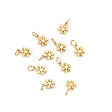 10pcs/Lot Christmas Snowflake Pendant for DIY Jewelry Making