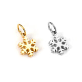 10pcs/Lot Christmas Snowflake Pendant for DIY Jewelry Making