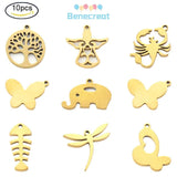 10PC Animal Charms Stainless Steel Pendant for DIY Jewelry Making