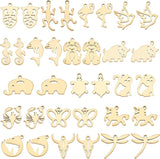 10PC Animal Charms Stainless Steel Pendant for DIY Jewelry Making